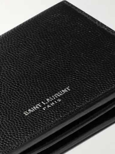 Saint Laurent Pebble-Grain Leather Billfold Wallet - Men | Thumbnail 3 Saint Laurent Pebble-Grain Leather Billfold Wallet - Men | Thumbnail 3