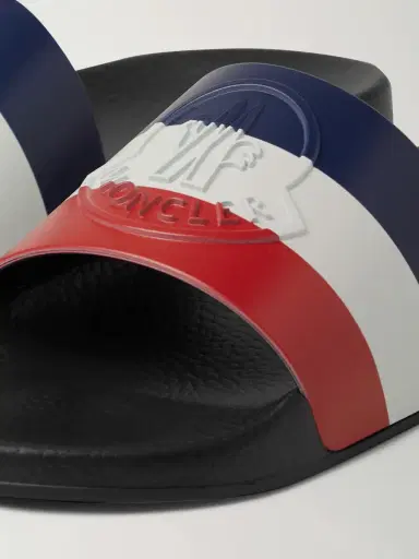 Moncler Basile Logo-Embossed Striped Rubber Slides - Men | Thumbnail 5 Moncler Basile Logo-Embossed Striped Rubber Slides - Men | Thumbnail 5