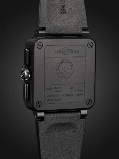 Bell & Ross BR 03-94 Patrouille de France Limited Edition Chronograph Ceramic and Rubber Watch, Ref. No. BR0394-PAF1-CE/SRB - Men | Thumbnail 4 Bell & Ross BR 03-94 Patrouille de France Limited Edition Chronograph Ceramic and Rubber Watch, Ref. No. BR0394-PAF1-CE/SRB - Men | Thumbnail 4
