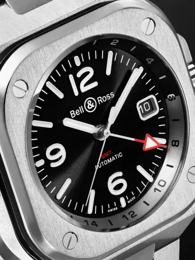 Bell & Ross BR 05 Automatic GMT Stainless Steel Watch, Ref. BR05G-BL-ST/SST - Men | Thumbnail 6 Bell & Ross BR 05 Automatic GMT Stainless Steel Watch, Ref. BR05G-BL-ST/SST - Men | Thumbnail 6