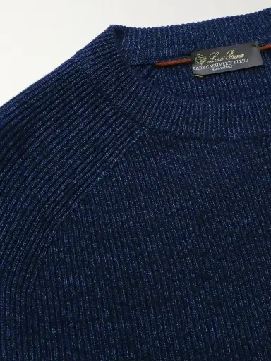 Loro Piana Ribbed Cashmere, Linen and Silk-Blend Sweater - Men | Thumbnail 5 Loro Piana Ribbed Cashmere, Linen and Silk-Blend Sweater - Men | Thumbnail 5