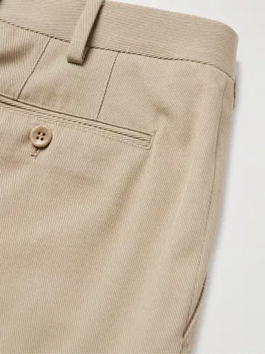 Loro Piana Slim-Fit Tapered Stretch-Cotton Twill Trousers - Men | Thumbnail 4 Loro Piana Slim-Fit Tapered Stretch-Cotton Twill Trousers - Men | Thumbnail 4