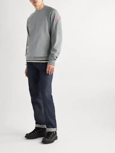 Canada Goose Huron Logo-Appliquéd Cotton-Jersey Sweatshirt - Men | Thumbnail 2 Canada Goose Huron Logo-Appliquéd Cotton-Jersey Sweatshirt - Men | Thumbnail 2