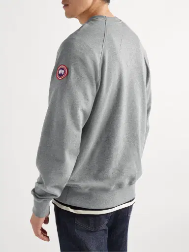 Canada Goose Huron Logo-Appliquéd Cotton-Jersey Sweatshirt - Men | Thumbnail 3 Canada Goose Huron Logo-Appliquéd Cotton-Jersey Sweatshirt - Men | Thumbnail 3