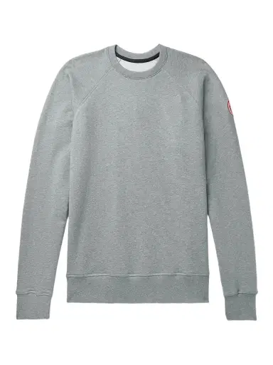 Canada Goose Huron Logo-Appliquéd Cotton-Jersey Sweatshirt - Men | Thumbnail 1 Canada Goose Huron Logo-Appliquéd Cotton-Jersey Sweatshirt - Men | Thumbnail 1
