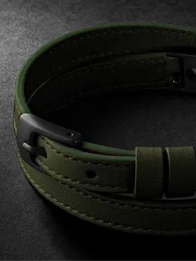 Messika My Move DLC-Coated, Diamond and Leather Bracelet - Men | Thumbnail 3 Messika My Move DLC-Coated, Diamond and Leather Bracelet - Men | Thumbnail 3