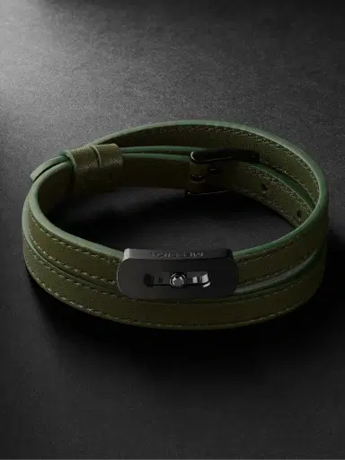Messika My Move DLC-Coated, Diamond and Leather Bracelet - Men | Thumbnail 1 Messika My Move DLC-Coated, Diamond and Leather Bracelet - Men | Thumbnail 1