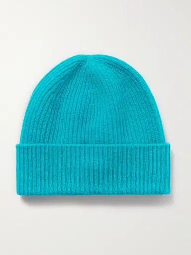 Moncler Appliquéd Ribbed Virgin Wool and Cashmere-Blend Beanie - Men | Thumbnail 3 Moncler Appliquéd Ribbed Virgin Wool and Cashmere-Blend Beanie - Men | Thumbnail 3