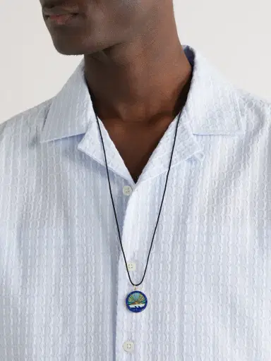 Jacquie Aiche Gold, multi-stone and cord necklace - Men | Thumbnail 2 Jacquie Aiche Gold, multi-stone and cord necklace - Men | Thumbnail 2