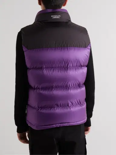 Moncler Ophrys Logo-Appliquéd Colour-Block Quilted Shell and Ripstop Down Gilet - Men | Thumbnail 3 Moncler Ophrys Logo-Appliquéd Colour-Block Quilted Shell and Ripstop Down Gilet - Men | Thumbnail 3