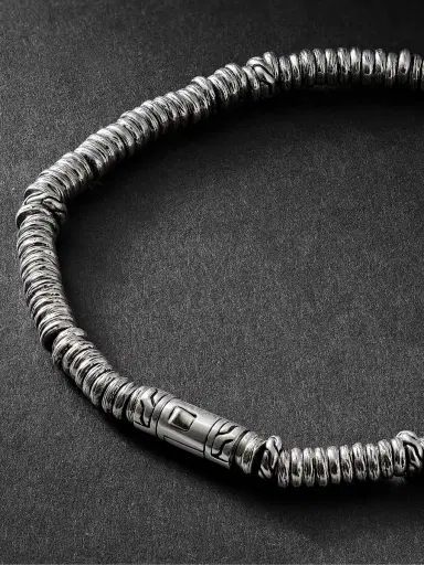 John Hardy Silver Heishi Beaded Bracelet - Men | Thumbnail 3 John Hardy Silver Heishi Beaded Bracelet - Men | Thumbnail 3