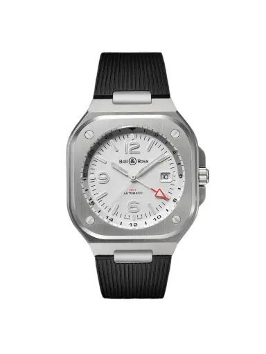 Bell & Ross BR 05 Automatic GMT Stainless Steel Watch, Ref. BR05G-SI-ST/SRB BU23NOV - Men | Thumbnail 1 Bell & Ross BR 05 Automatic GMT Stainless Steel Watch, Ref. BR05G-SI-ST/SRB BU23NOV - Men | Thumbnail 1