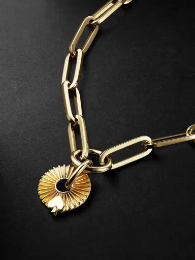 Foundrae Classic Fob Clip Chain and Spade Disk 18-Karat Gold Bracelet - Men | Thumbnail 3 Foundrae Classic Fob Clip Chain and Spade Disk 18-Karat Gold Bracelet - Men | Thumbnail 3