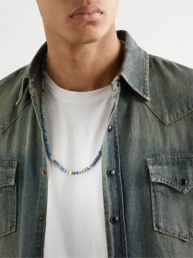Jacquie Aiche Gold and Opal Beaded Necklace - Men | Thumbnail 2 Jacquie Aiche Gold and Opal Beaded Necklace - Men | Thumbnail 2
