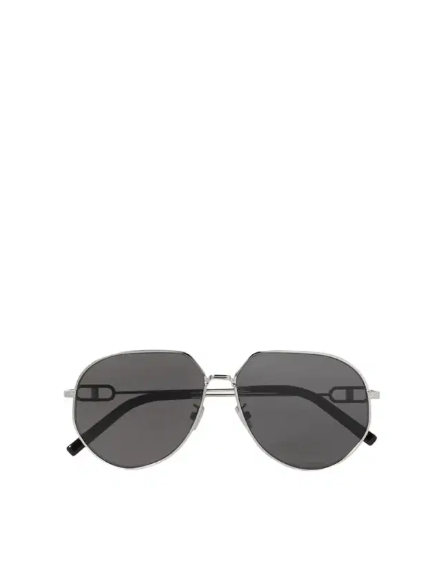 CD Link A1U Round-Frame Silver-Tone Sunglasses - Men CD Link A1U Round-Frame Silver-Tone Sunglasses - Men