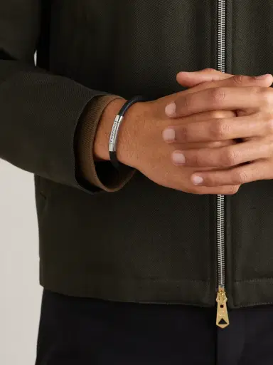 Chopard Classic Racing Rubber and Silver-Tone Bracelet - Men | Thumbnail 2 Chopard Classic Racing Rubber and Silver-Tone Bracelet - Men | Thumbnail 2