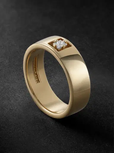 Suzanne Kalan 18-Karat Gold Diamond Ring - Men | Thumbnail 1 Suzanne Kalan 18-Karat Gold Diamond Ring - Men | Thumbnail 1