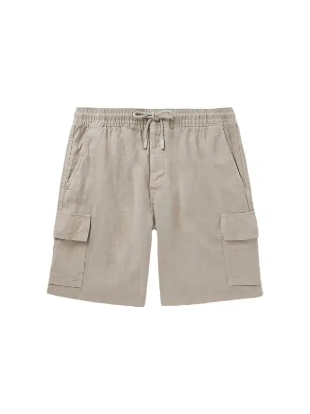 Straight-Leg Linen Drawstring Cargo Shorts - Men Straight-Leg Linen Drawstring Cargo Shorts - Men