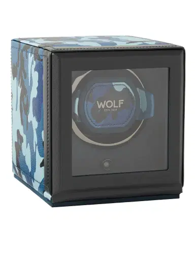 Wolf Elements Cub Camouflage-Print Full-Grain Vegan Leather Single Watch Winder - Men | Thumbnail 1 Wolf Elements Cub Camouflage-Print Full-Grain Vegan Leather Single Watch Winder - Men | Thumbnail 1