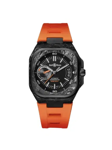 Bell & Ross BR-X5 Carbon Orange Limited Edition Automatic Chronometer DLC-Coated Titanium Watch, Ref. BRX5R-BO-TC/SRB - Men | Thumbnail 1 Bell & Ross BR-X5 Carbon Orange Limited Edition Automatic Chronometer DLC-Coated Titanium Watch, Ref. BRX5R-BO-TC/SRB - Men | Thumbnail 1