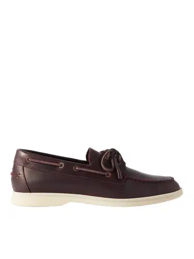 Loro Piana Leather Boat Shoes - Men | Thumbnail 1 Loro Piana Leather Boat Shoes - Men | Thumbnail 1
