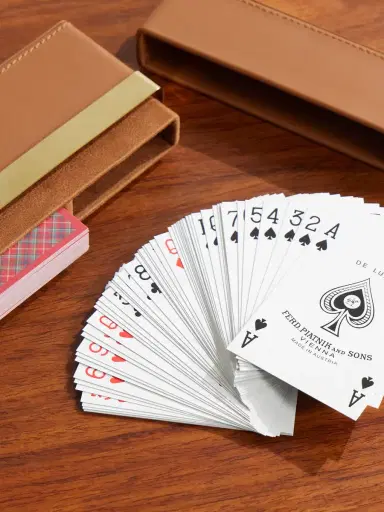 Ralph Lauren Home Westover Leather And Gold-tone Playing Cards Set | Thumbnail 5 Ralph Lauren Home Westover Leather And Gold-tone Playing Cards Set | Thumbnail 5