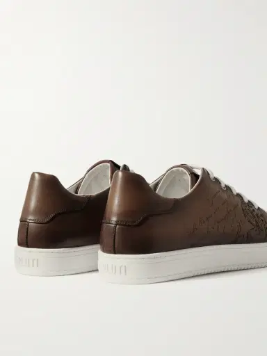 Berluti Scritto Venezia Leather Sneakers - Men | Thumbnail 4 Berluti Scritto Venezia Leather Sneakers - Men | Thumbnail 4