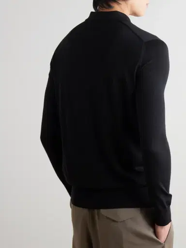 Loro Piana Wish® Virgin Wool Polo Shirt - Men | Thumbnail 3 Loro Piana Wish® Virgin Wool Polo Shirt - Men | Thumbnail 3