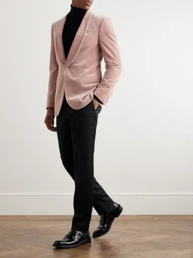 MR P. Cotton-Blend Velvet Tuxedo Jacket - Men | Thumbnail 2 MR P. Cotton-Blend Velvet Tuxedo Jacket - Men | Thumbnail 2