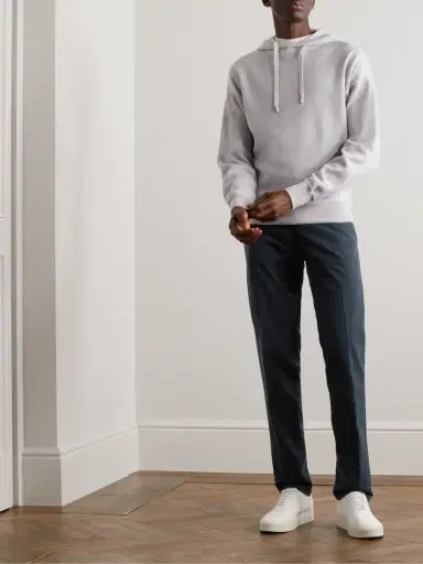Loro Piana Slim-Fit Cotton-Blend Trousers - Men | Thumbnail 2 Loro Piana Slim-Fit Cotton-Blend Trousers - Men | Thumbnail 2