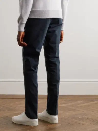 Loro Piana Slim-Fit Cotton-Blend Trousers - Men | Thumbnail 3 Loro Piana Slim-Fit Cotton-Blend Trousers - Men | Thumbnail 3