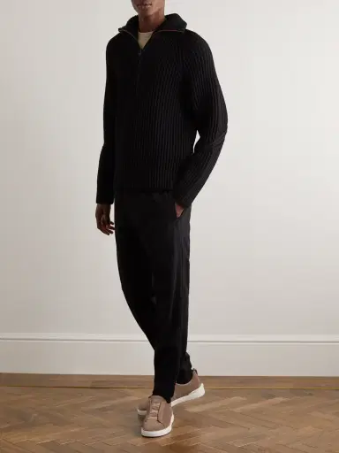 Zegna Triple Stitch™ Suede Slip-On Sneakers - Men | Thumbnail 2 Zegna Triple Stitch™ Suede Slip-On Sneakers - Men | Thumbnail 2