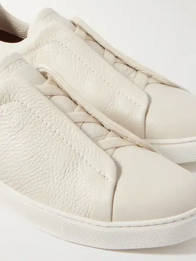 Zegna Triple Stitch™ Full-Grain Deerskin Slip-On Sneakers - Men | Thumbnail 6 Zegna Triple Stitch™ Full-Grain Deerskin Slip-On Sneakers - Men | Thumbnail 6