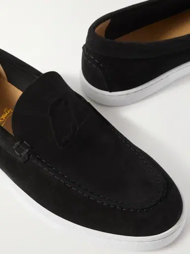 Christian Louboutin Varsiboat Logo-Embossed Suede Loafers - Men | Thumbnail 5 Christian Louboutin Varsiboat Logo-Embossed Suede Loafers - Men | Thumbnail 5