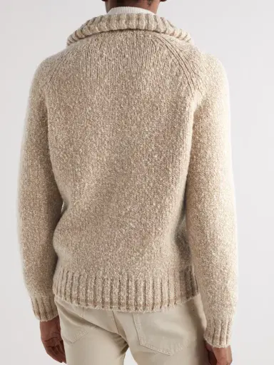 Loro Piana Cable-Knit Cashmere Half-Zip Sweater - Men | Thumbnail 3 Loro Piana Cable-Knit Cashmere Half-Zip Sweater - Men | Thumbnail 3