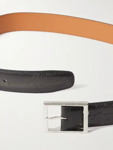 Berluti Scritto 3.5cm Leather Belt - Men | Thumbnail 3 Berluti Scritto 3.5cm Leather Belt - Men | Thumbnail 3