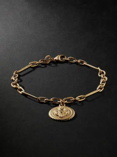 Foundrae Mixed Clip Strength 18-Karat Gold Diamond Pendant Bracelet - Men | Thumbnail 1 Foundrae Mixed Clip Strength 18-Karat Gold Diamond Pendant Bracelet - Men | Thumbnail 1