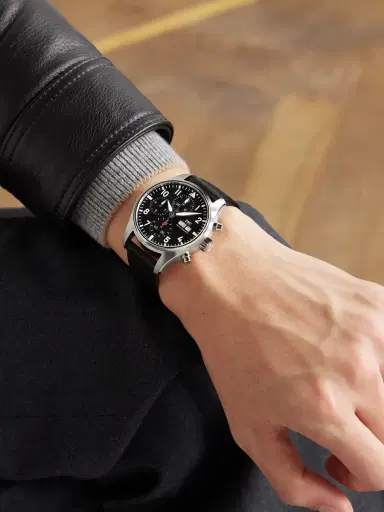 IWC SCHAFFHAUSEN Pilot's Automatic Chronograph Stainless Steel Watch, Ref. IW388111 - Men | Thumbnail 2 IWC SCHAFFHAUSEN Pilot's Automatic Chronograph Stainless Steel Watch, Ref. IW388111 - Men | Thumbnail 2
