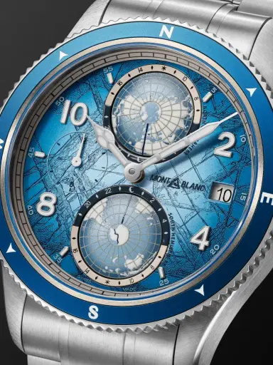 Montblanc 1858 Geosphere 0 Oxygen South Pole Exploration Limited Edition Automatic Interchangeable Titanium and Ceramic Watch, Ref. 7612582367544 - Men | Thumbnail 5 Montblanc 1858 Geosphere 0 Oxygen South Pole Exploration Limited Edition Automatic Interchangeable Titanium and Ceramic Watch, Ref. 7612582367544 - Men | Thumbnail 5