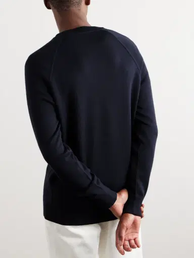 Loro Piana Cashmere, Virgin Wool and Silk-Blend Sweater - Men | Thumbnail 4 Loro Piana Cashmere, Virgin Wool and Silk-Blend Sweater - Men | Thumbnail 4