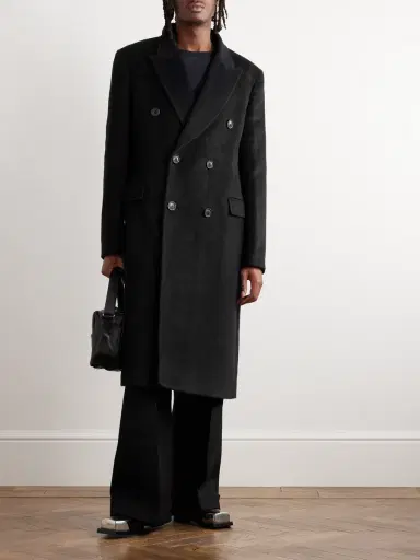 Our Legacy Whale Double-Breasted Mohair-Blend Coat - Men | Thumbnail 2 Our Legacy Whale Double-Breasted Mohair-Blend Coat - Men | Thumbnail 2