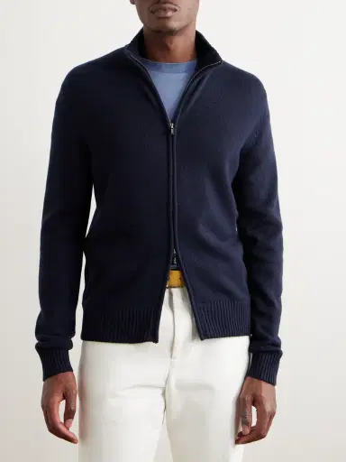 Loro Piana Cashmere Zip-Up Sweater - Men | Thumbnail 3 Loro Piana Cashmere Zip-Up Sweater - Men | Thumbnail 3