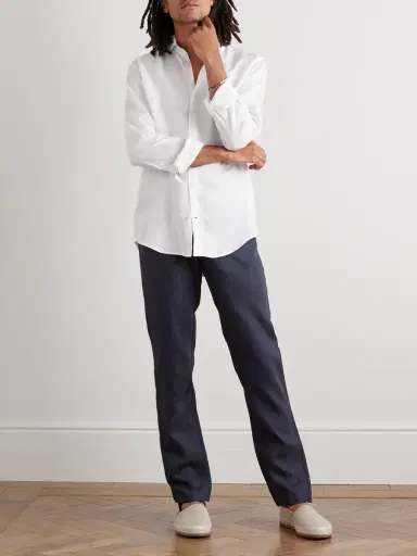 Orlebar Brown Cornell Slim-Fit Straight-Leg Washed Linen Trousers - Men | Thumbnail 2 Orlebar Brown Cornell Slim-Fit Straight-Leg Washed Linen Trousers - Men | Thumbnail 2