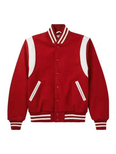 Golden Bear The Hayes Leather-Trimmed Wool-Blend Varsity Jacket - Men | Thumbnail 1 Golden Bear The Hayes Leather-Trimmed Wool-Blend Varsity Jacket - Men | Thumbnail 1