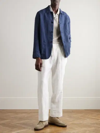 Portuguese Flannel Labura Slim-Fit Linen Jacket - Men | Thumbnail 2 Portuguese Flannel Labura Slim-Fit Linen Jacket - Men | Thumbnail 2