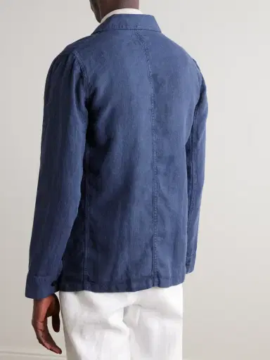 Portuguese Flannel Labura Slim-Fit Linen Jacket - Men | Thumbnail 3 Portuguese Flannel Labura Slim-Fit Linen Jacket - Men | Thumbnail 3