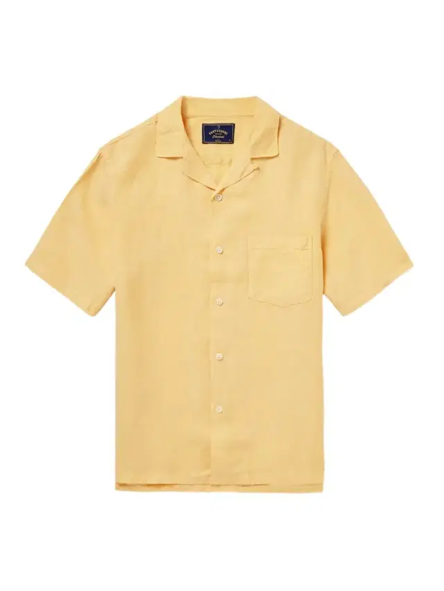 Camp-Collar Linen Shirt - Men Camp-Collar Linen Shirt - Men