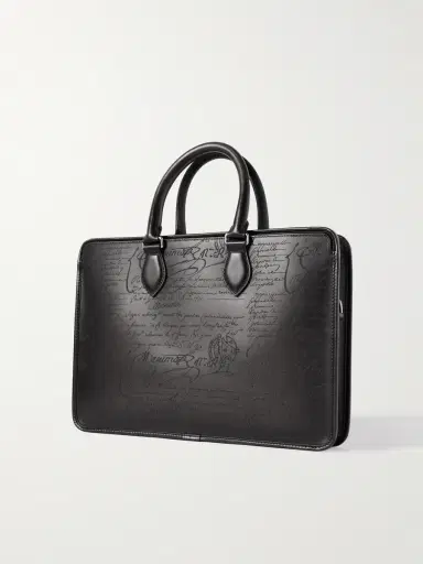 Berluti Un Jour Mini Scritto Leather Briefcase - Men | Thumbnail 3 Berluti Un Jour Mini Scritto Leather Briefcase - Men | Thumbnail 3