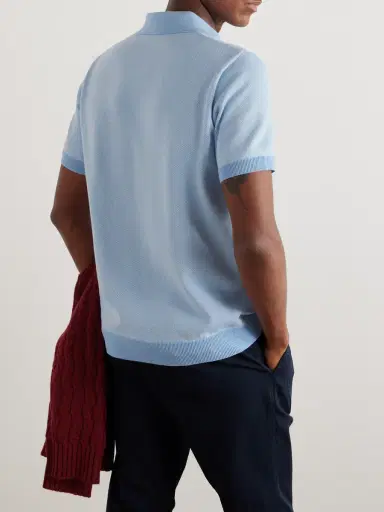 MR P. Honeycomb-Knit Cotton Polo Shirt - Men | Thumbnail 4 MR P. Honeycomb-Knit Cotton Polo Shirt - Men | Thumbnail 4
