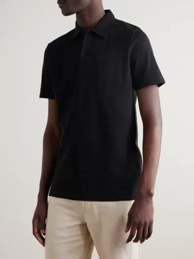 Sunspel Riviera Slim-Fit Cotton-Mesh Polo Shirt - Men | Thumbnail 3 Sunspel Riviera Slim-Fit Cotton-Mesh Polo Shirt - Men | Thumbnail 3